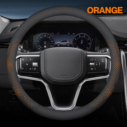 Gripex UltraGrip Breathable Leather Steering Wheel Cover | Anti-Slip, Universal Fit